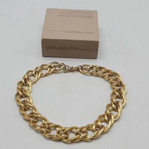 Vintage Avon 1985 Bold & Golden Choker Chain Link Necklace 16"